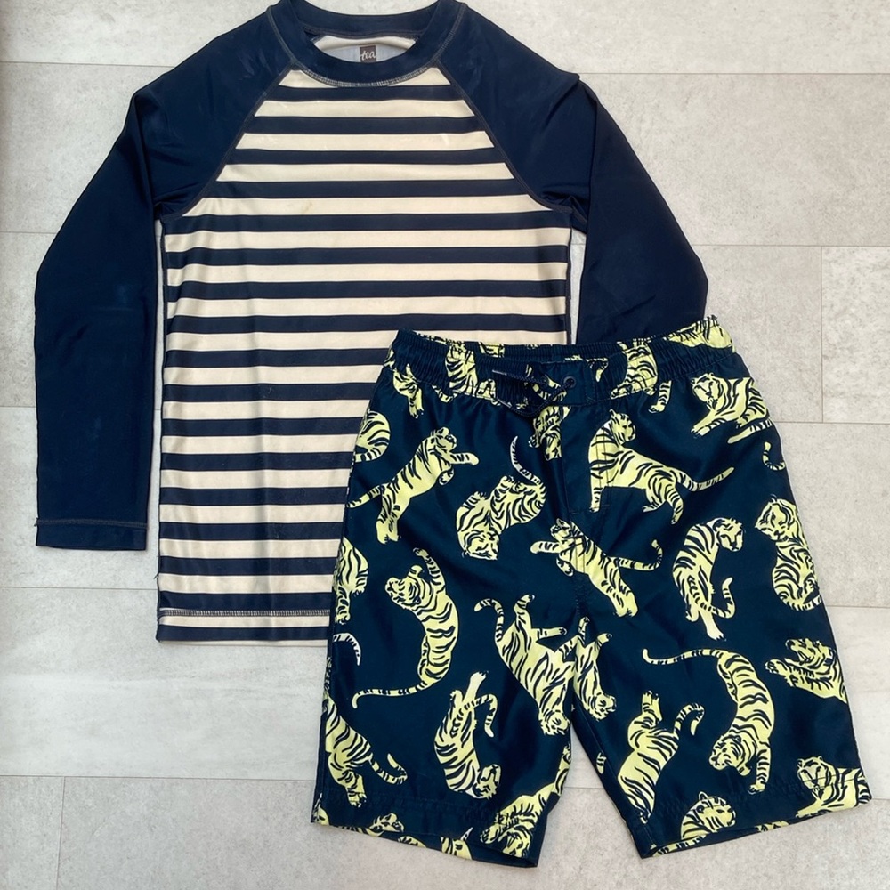 Tea Collection tiger swim set